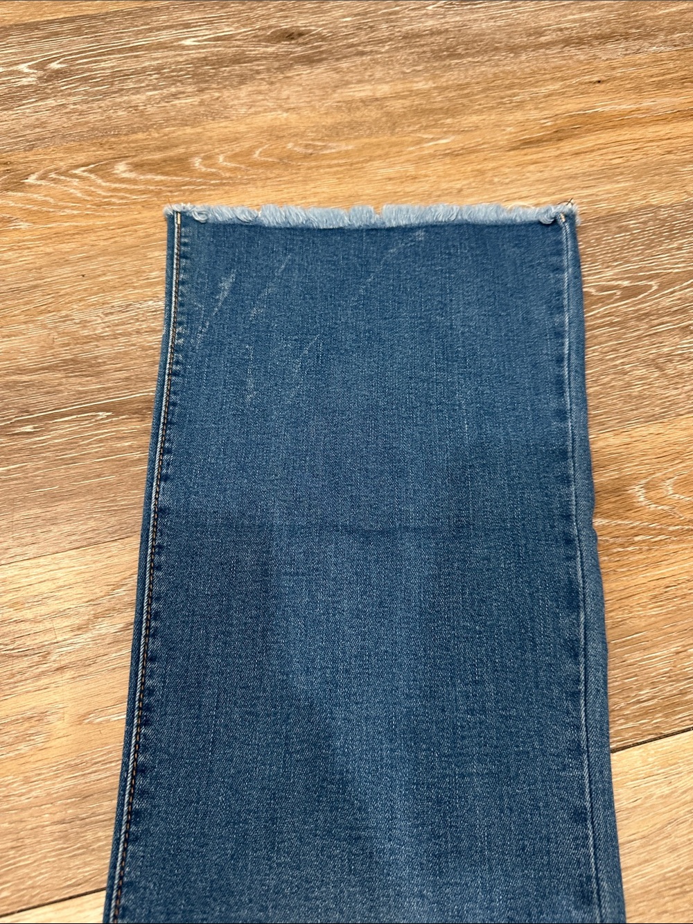 NWT! Wax Jean Indigo Flare Jeans with Frayed Hem - Picture 8 of 9